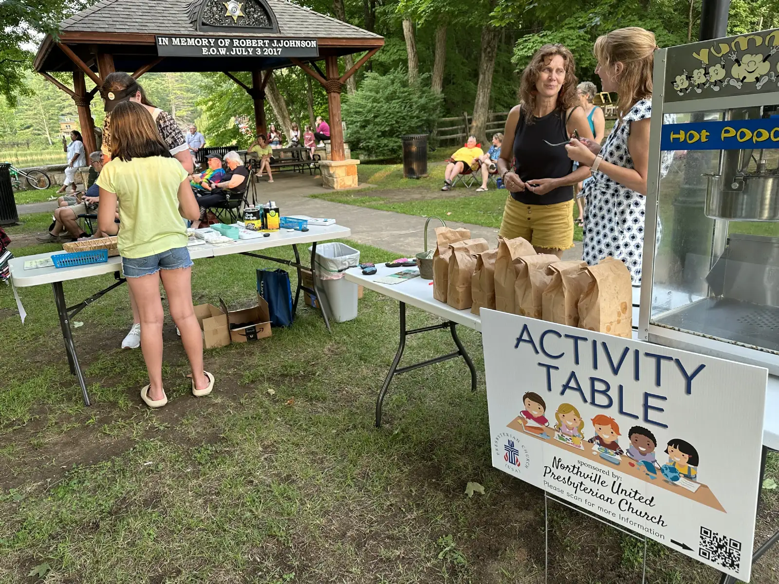 Children’s activity table at SVAN concerts